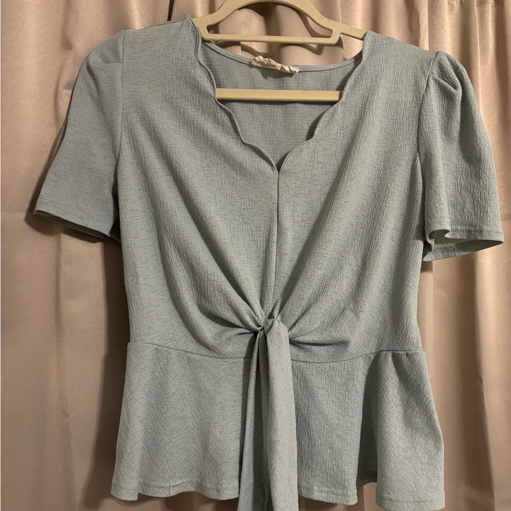Elegant Women's Teal Top